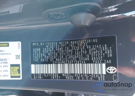 2024 Toyota Corolla Le from USA, damaged, VIN 5YFB4MDE0RP108244